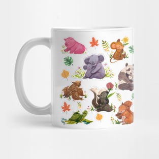 cute animal families Mug